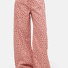Women's Pink 7s6-98 Super Baggy Fit Polka Dot Denim Jeans