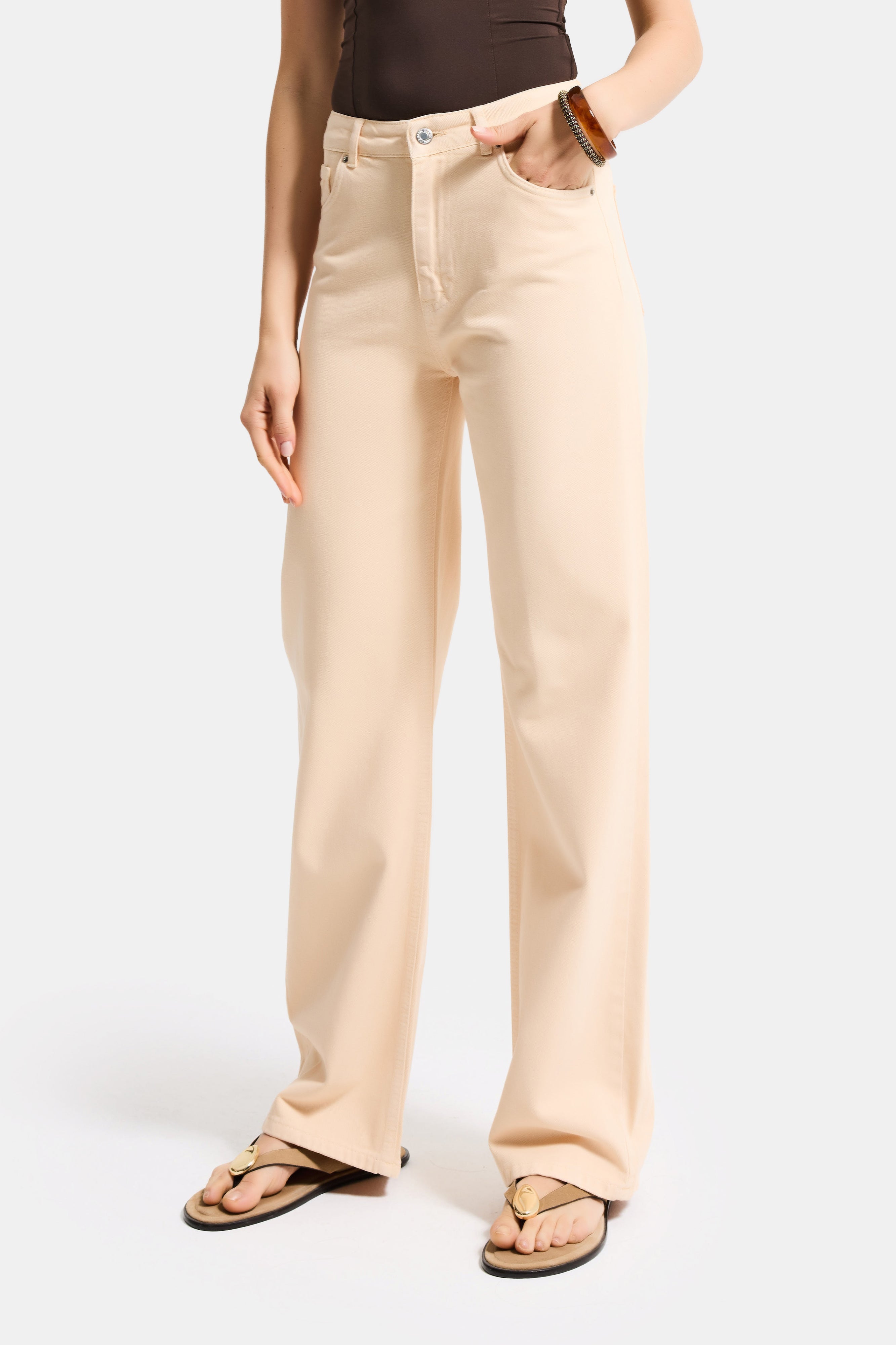 Kadın Raw Doris 6s6-57 Straight Fit Yüksek Bel Denim Jean