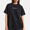 Kadın Siyah s6-1 Oversize Glamour Baskılı %100 Koton T-Shirt