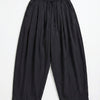Women's Black s6-1 Super Balloon Fit Wide-Leg Special Fabric Trousers