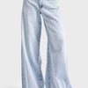Kadın Snow Kot Rengi Hera 17S5-3 Palazzo Fit Denim Pantolon