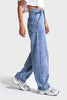 Kadın Snow Kot Rengi 4s6-27 Skater Fit Esnek Kumaş Denim Jean