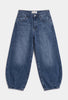 Kadın Koyu Kot 4s6-5 Mega Balon Fit %100 Koton T45 Denim Jean