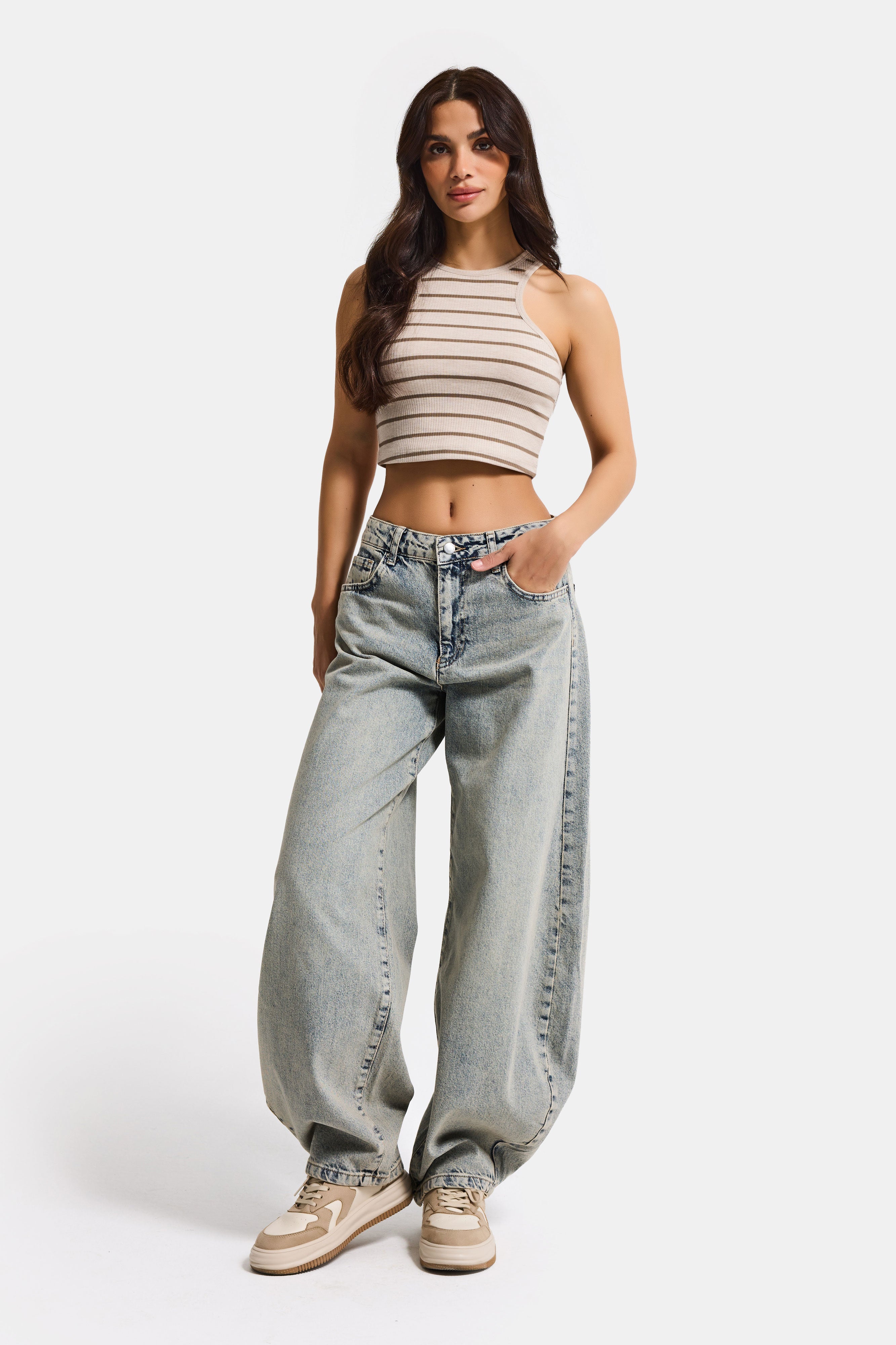 Kadın T.Kot 4s6-67 Mega Balon Fit %100 Koton Denim Jean