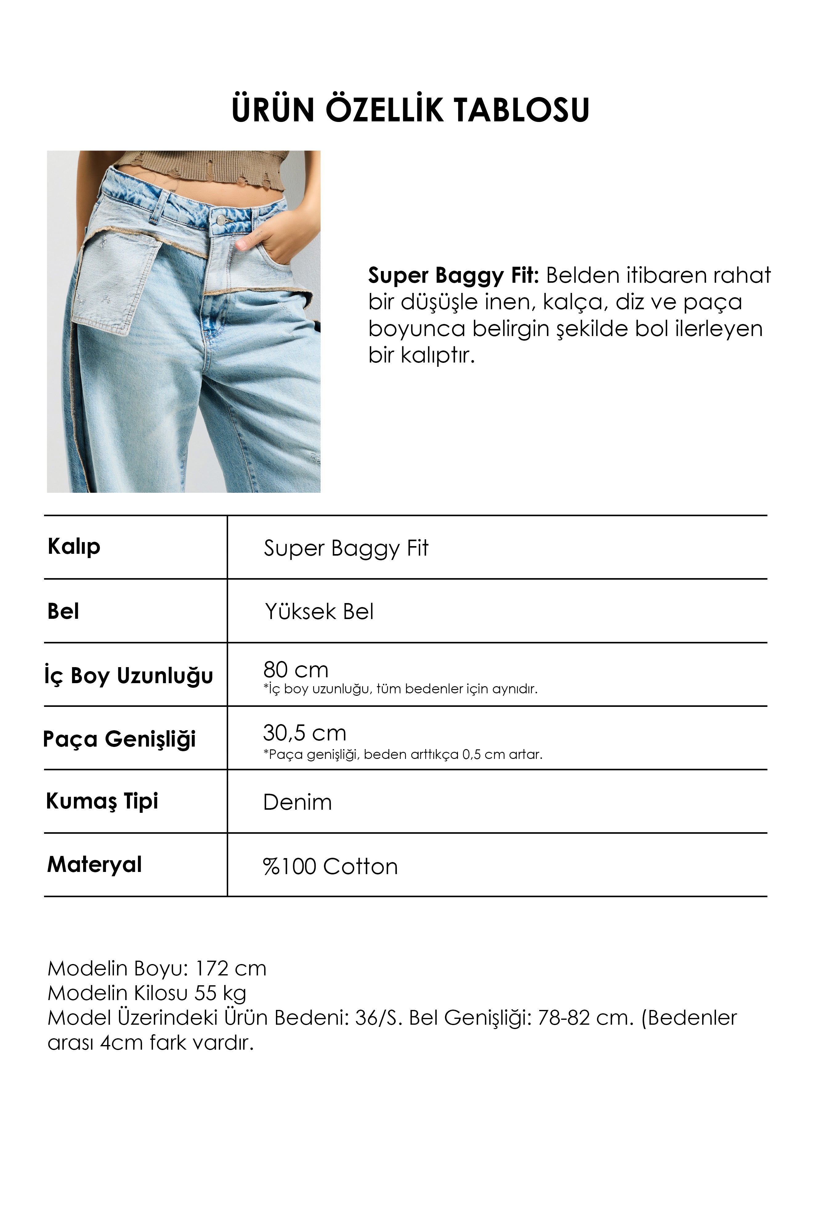 Women's T.Kot Color 12s6-32 Super Baggy Fit Custom Design Denim Jean