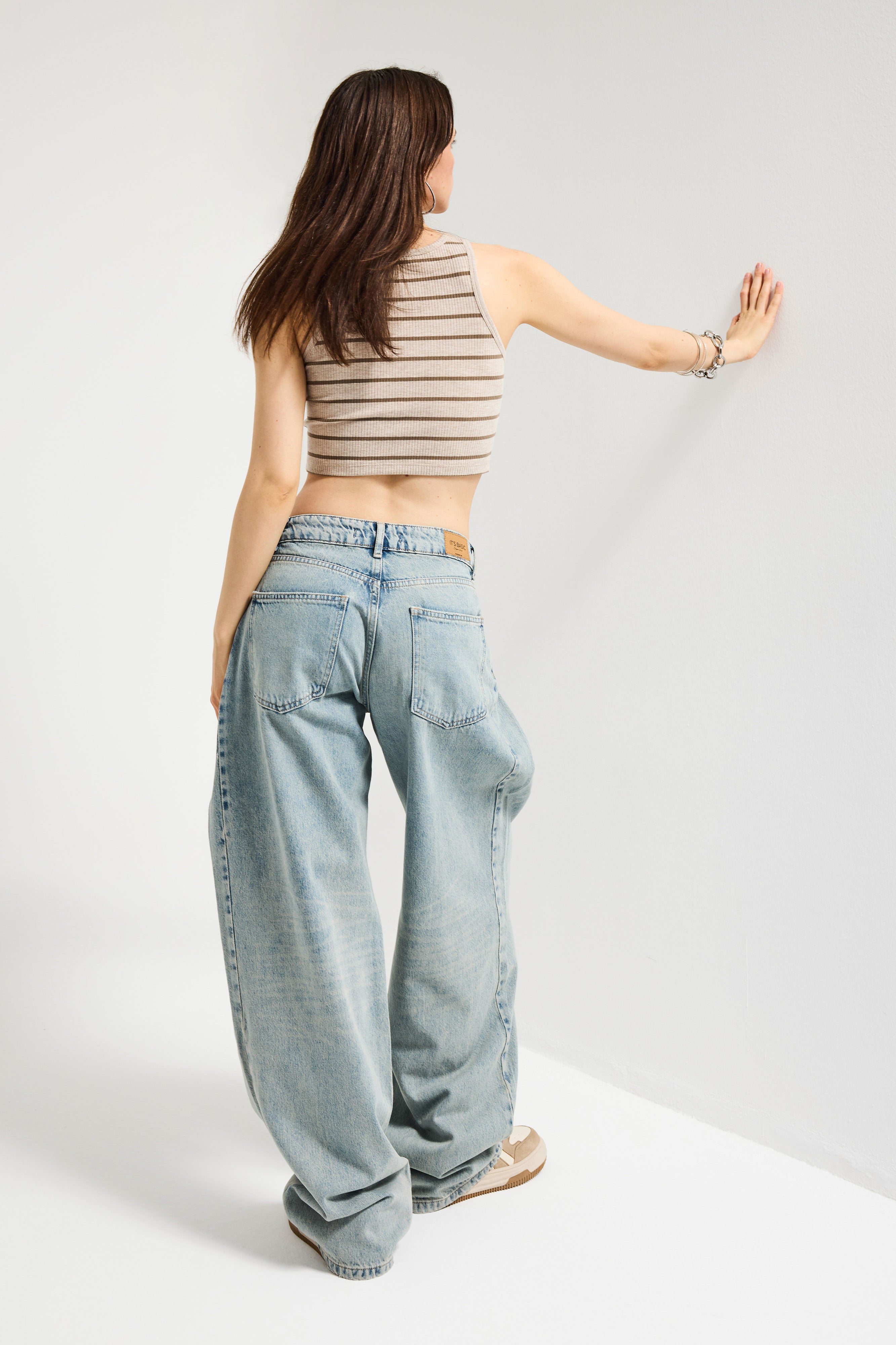 Kadın T.Kot Rengi 12s6-65 Loose Fit Bol Kesim Özel Tasarım Denim Jean