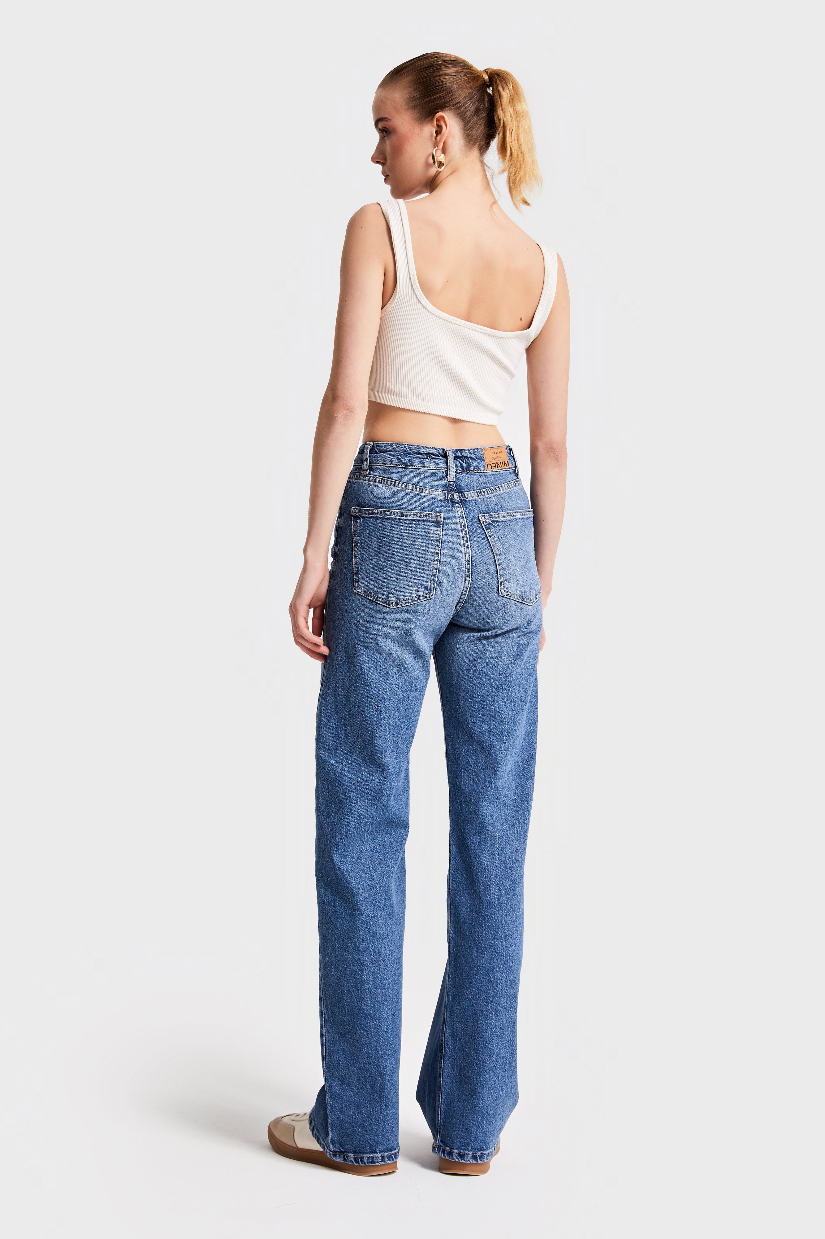 Women's T.Jeans Color 2S5-4 Straight Fit Lycra Fabric Denim