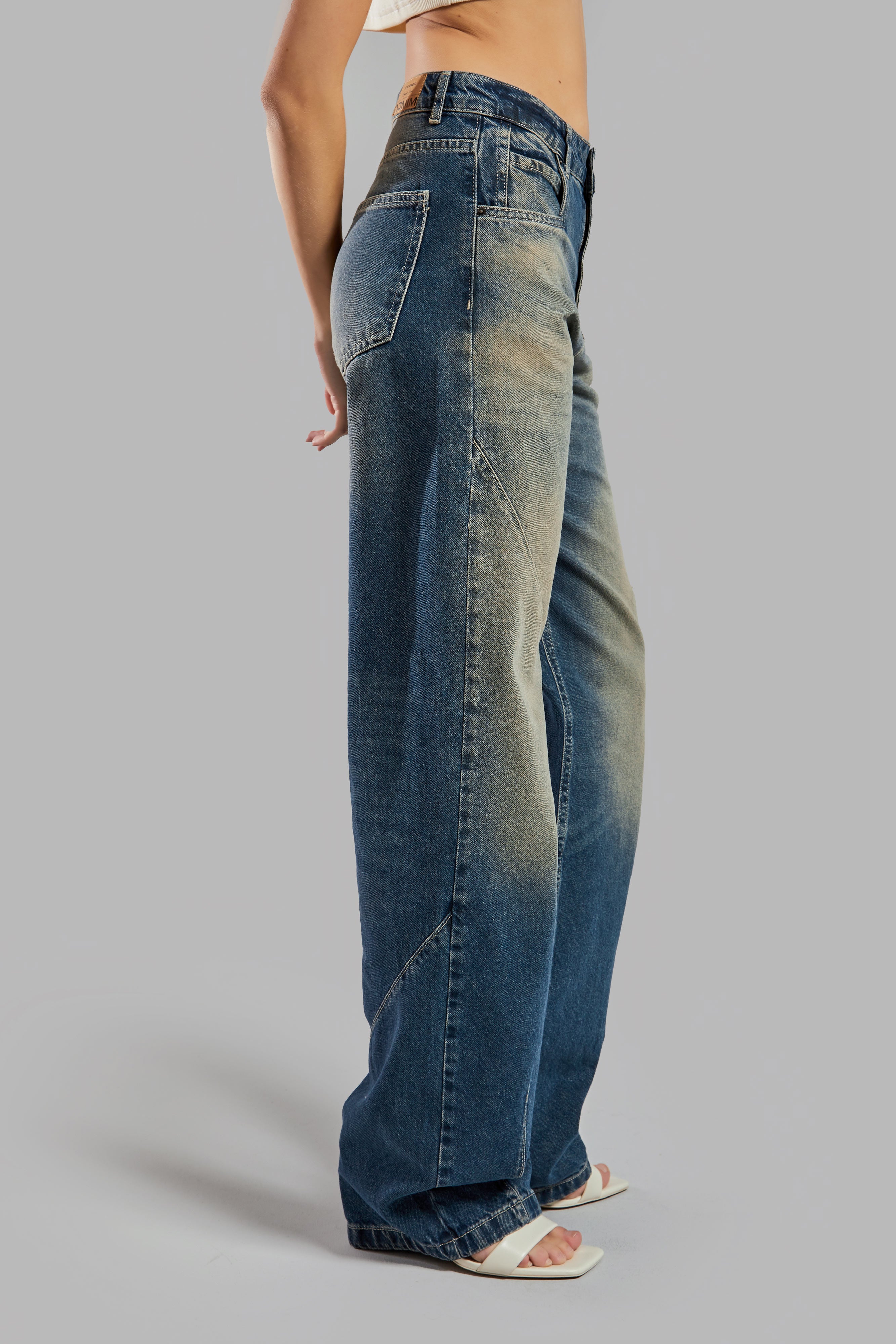 Women's T.Jeans Color 2S525 Loose Baggy Fit 100% Cotton Denim