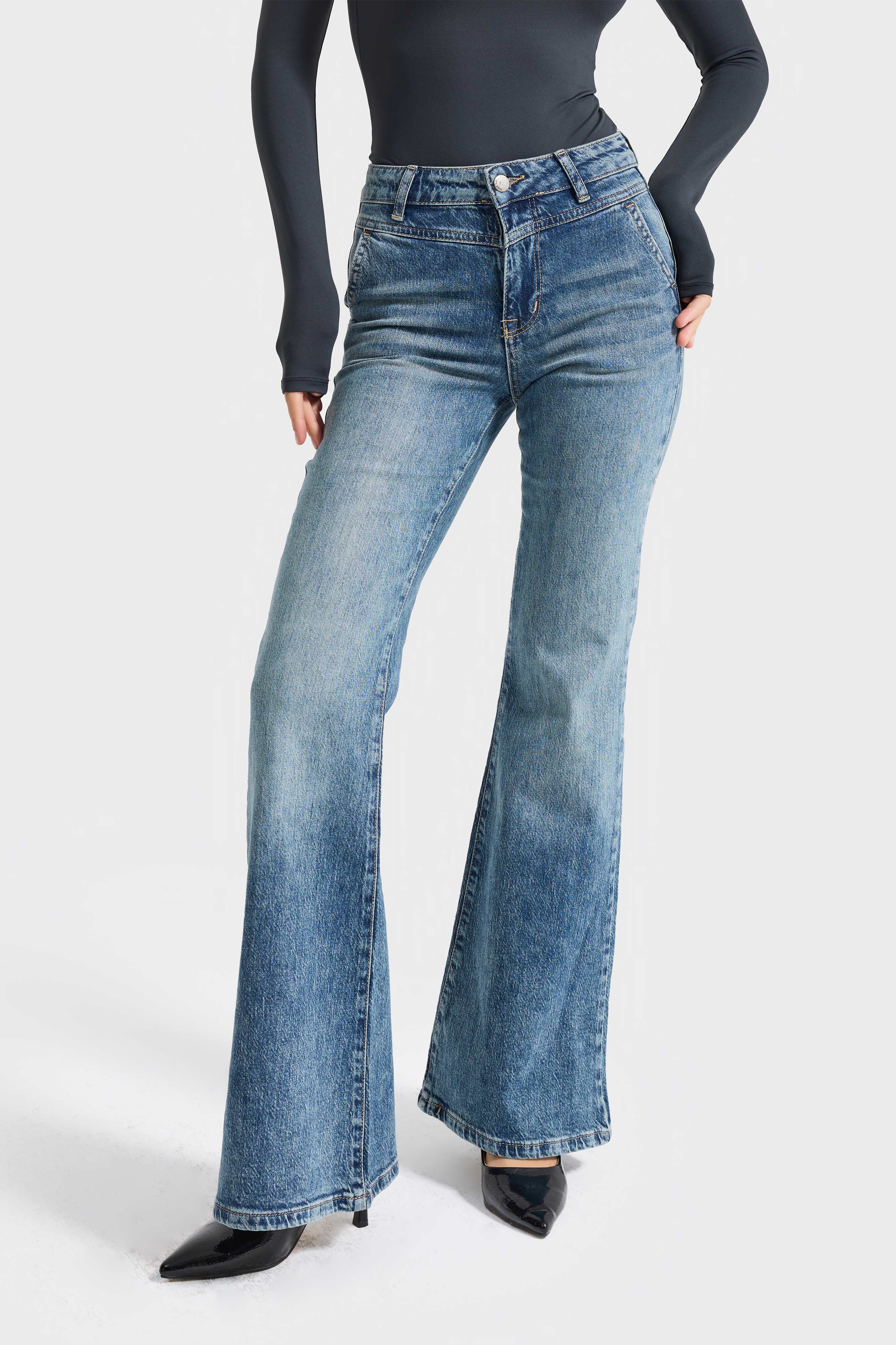 Kadın T.Kot Rengi 2s6-11 Flare Fit Viskon Elastan Kumaş Denim Jean