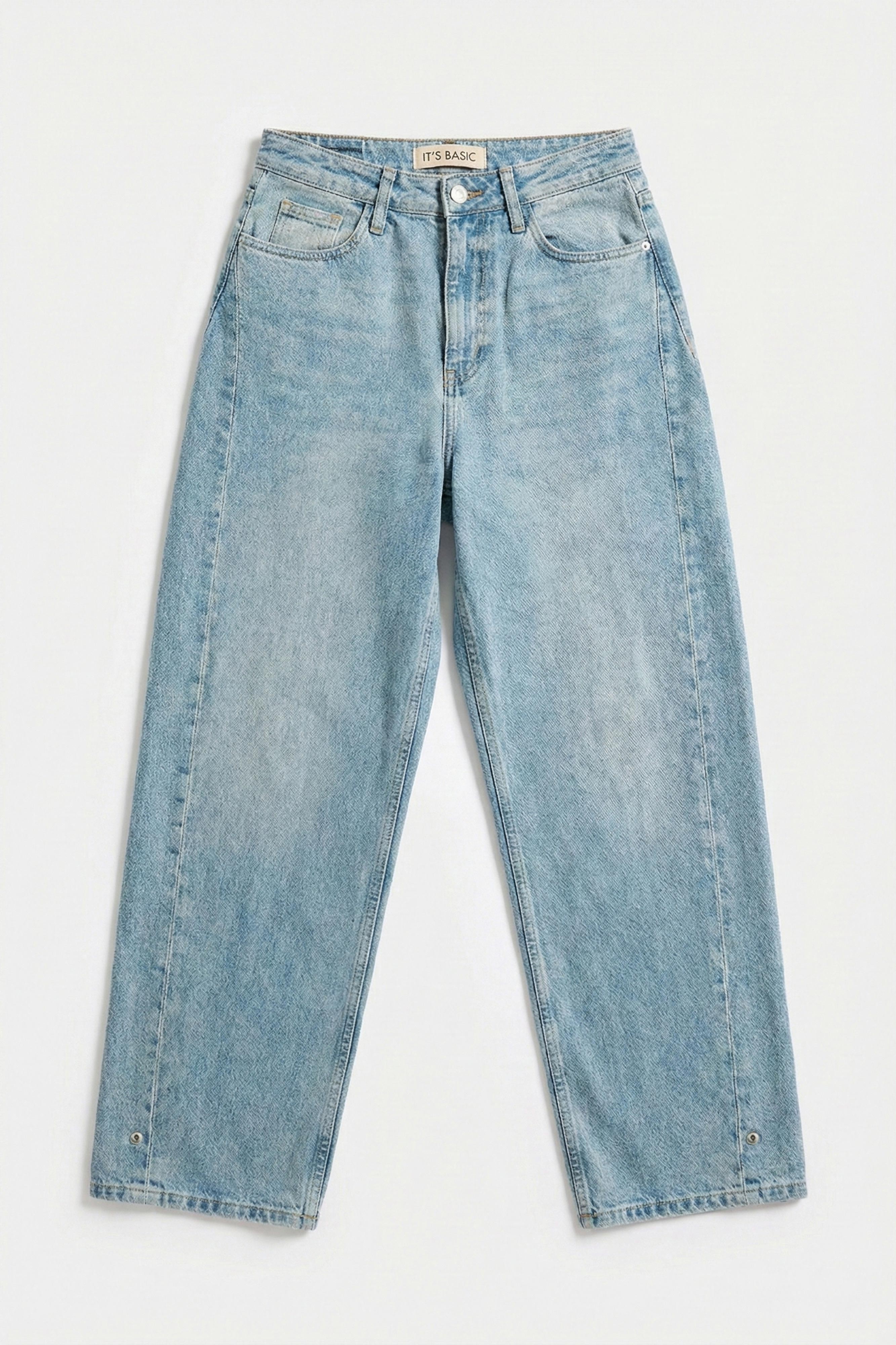 Kadın T.Kot Rengi 2s6-32 Mid Rise Trapered Fit %100 Koton Denim Jean