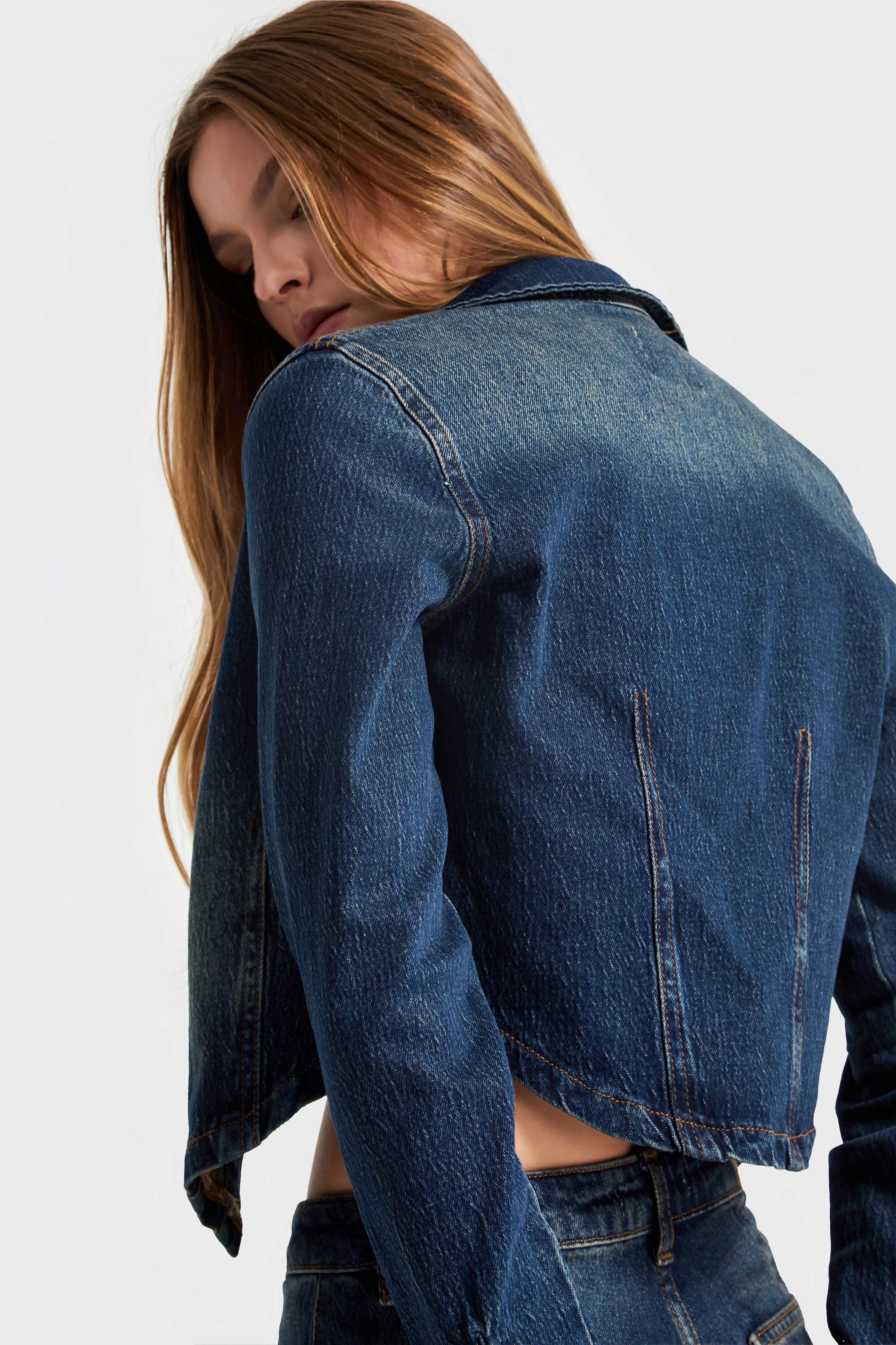 Women's T.Jeans Color 2w48 Lycra Denim Jacket