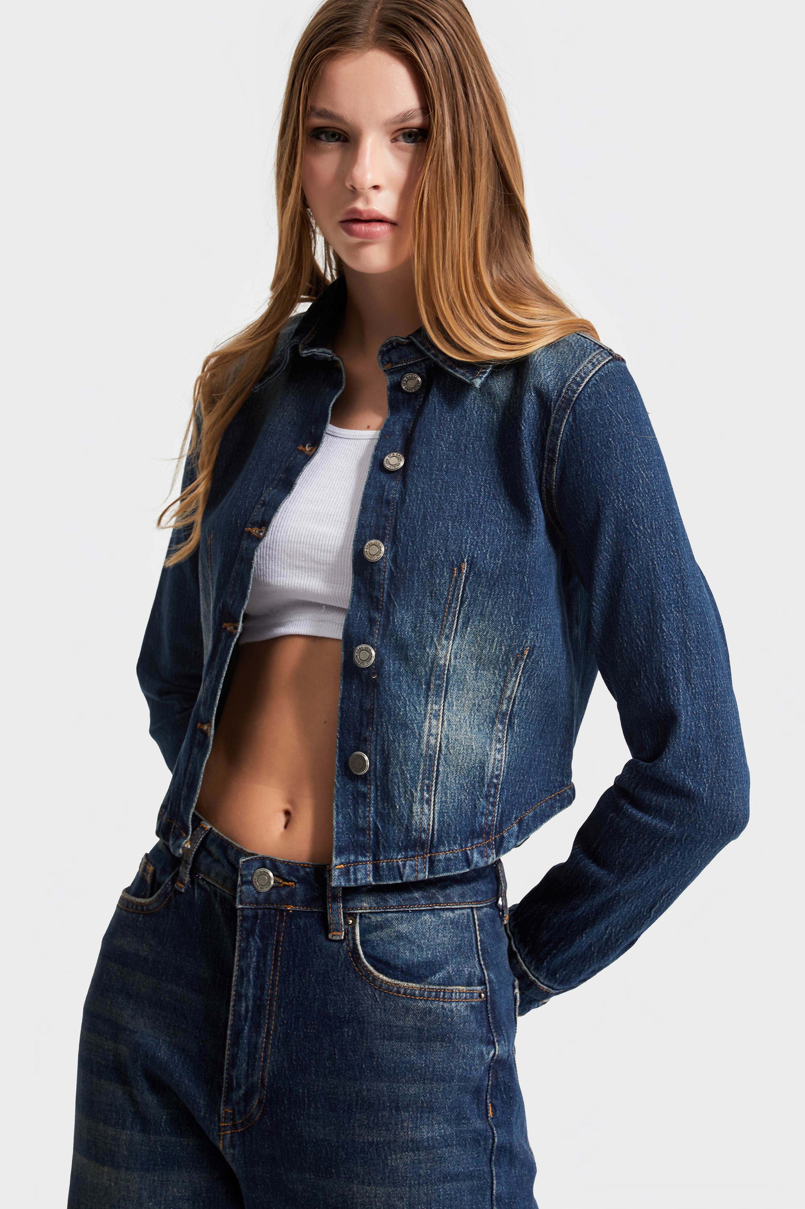 Women's T.Jeans Color 2w48 Lycra Denim Jacket