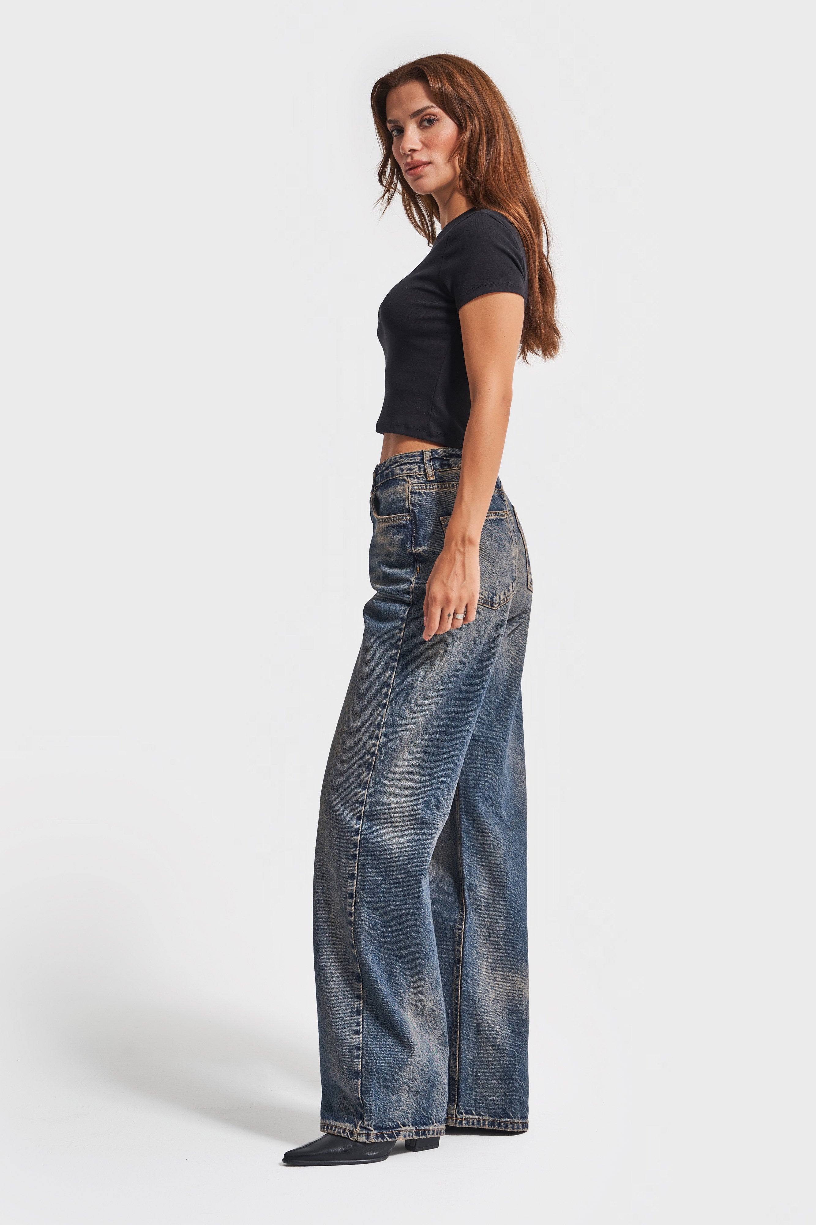 Women's T.Jeans Color 2w49 Straight Fit 100% Cotton Denim