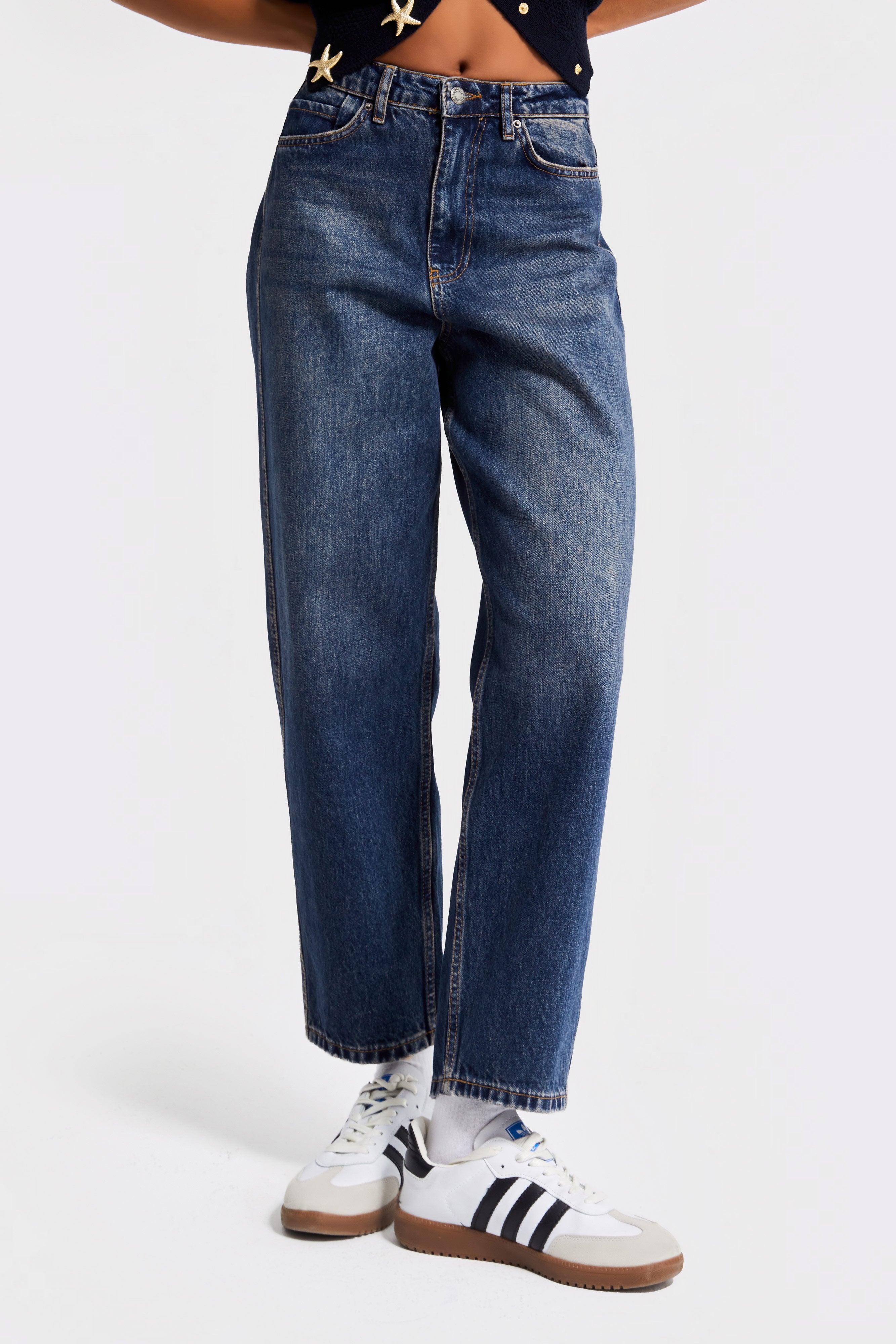 Kadın T.Kot Rengi 2W5-8 Relax Fit %100 Koton İç Boy 69cm Denim Jean