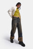 Kadın T.Kot Rengi 2w6-64 Crop Barrel Fit Özel Tasarım Denim Jean