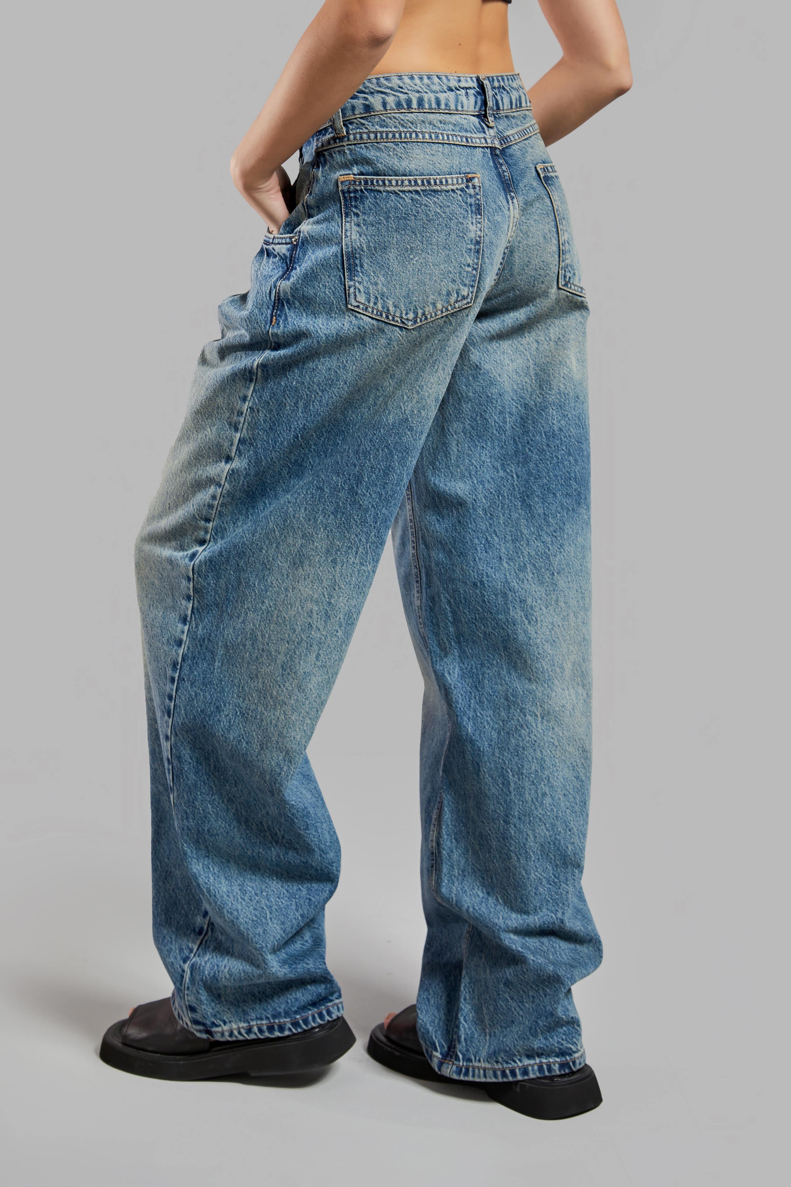 Women's T.Jeans Color 4S565 Baggy Fit 100% Cotton Denim
