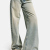 Women's T.Kot Color 4s6-67 Wide Leg Loose Fit 100% Cotton Denim Jeans