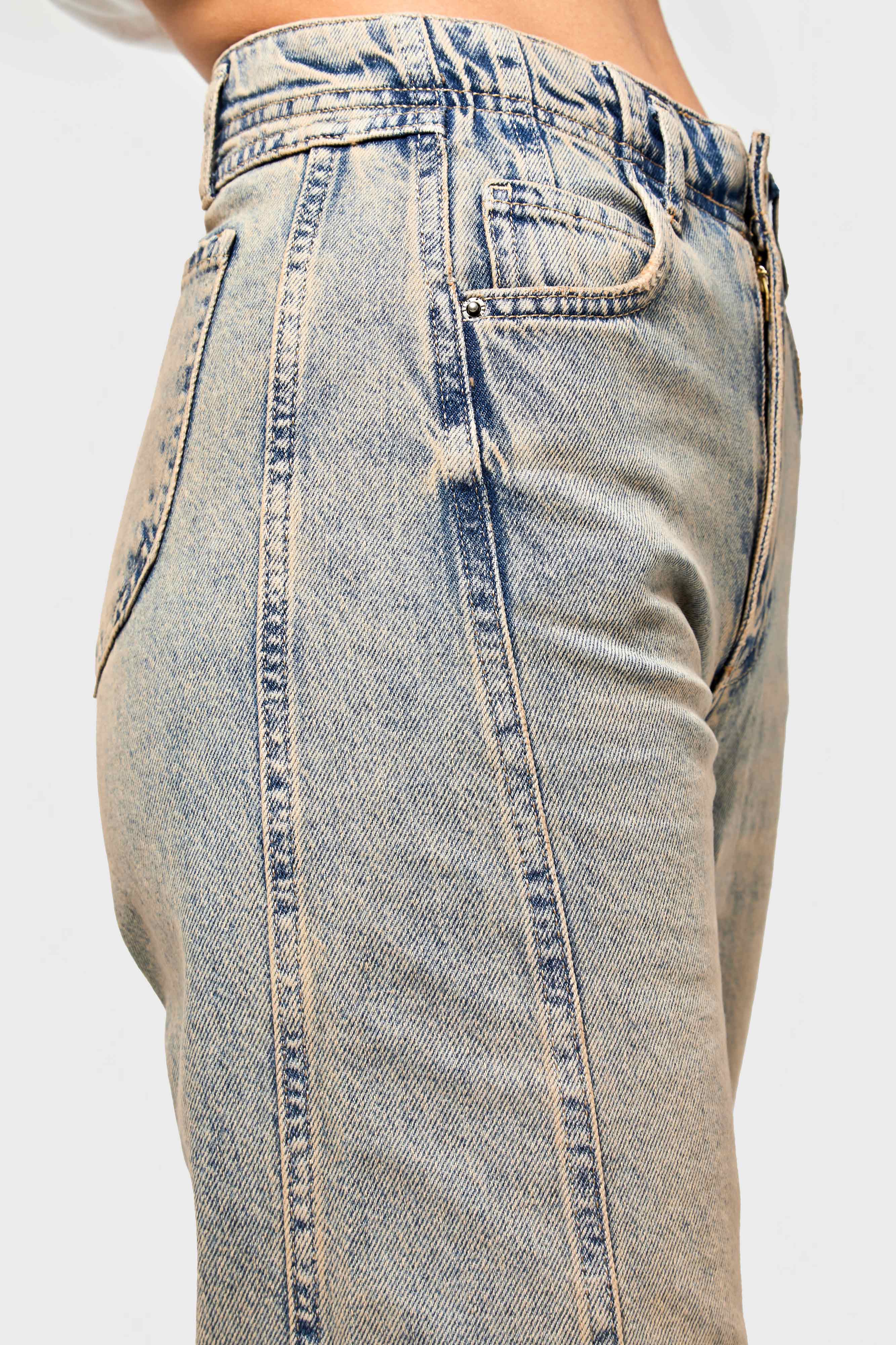 Women's T.Jeans Color 4w465 Highrise Straight Fit 100% Cotton Denim