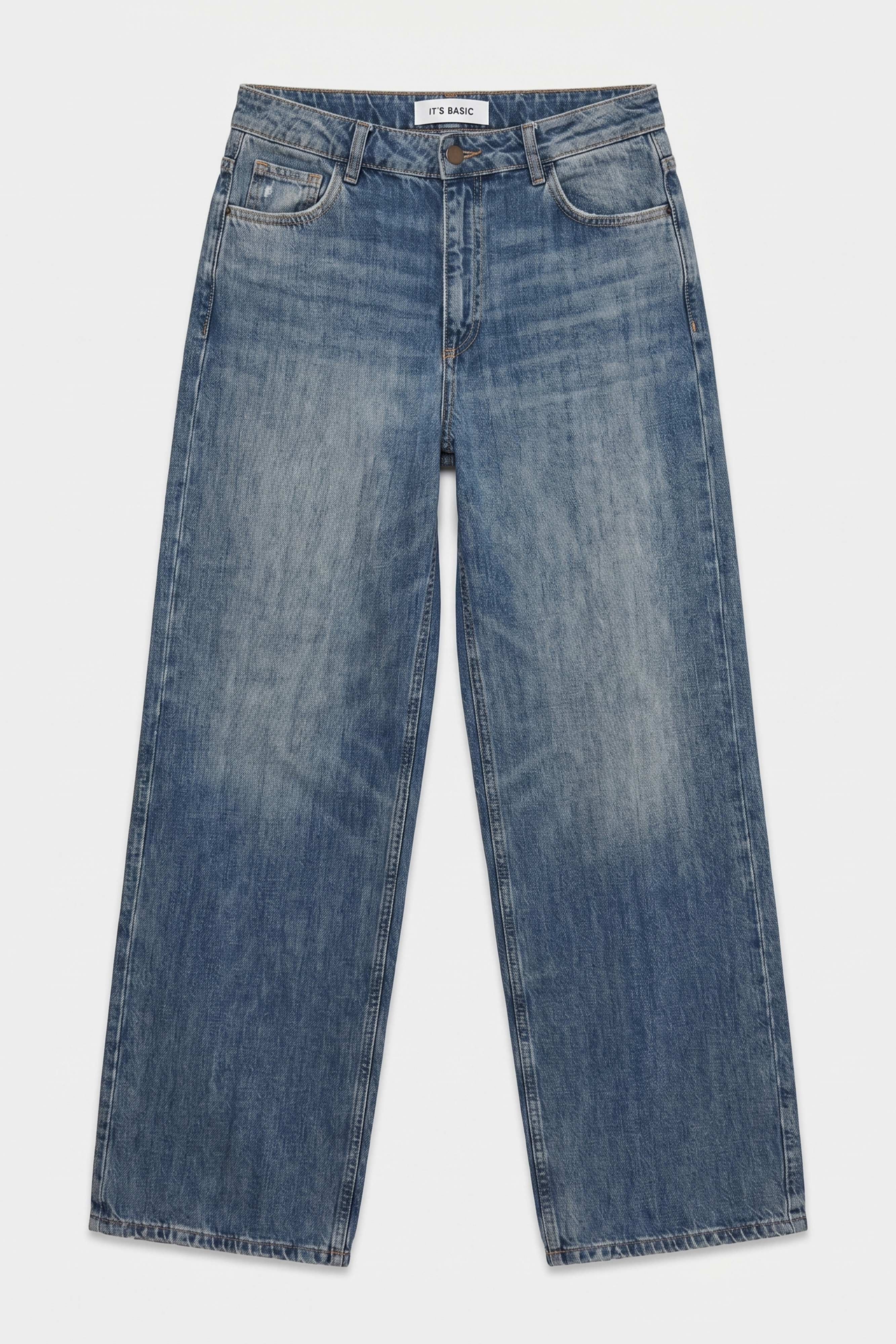 Kadın T.Kot Rengi 4w6-31 Low Rise Straight Fit Denim Jean
