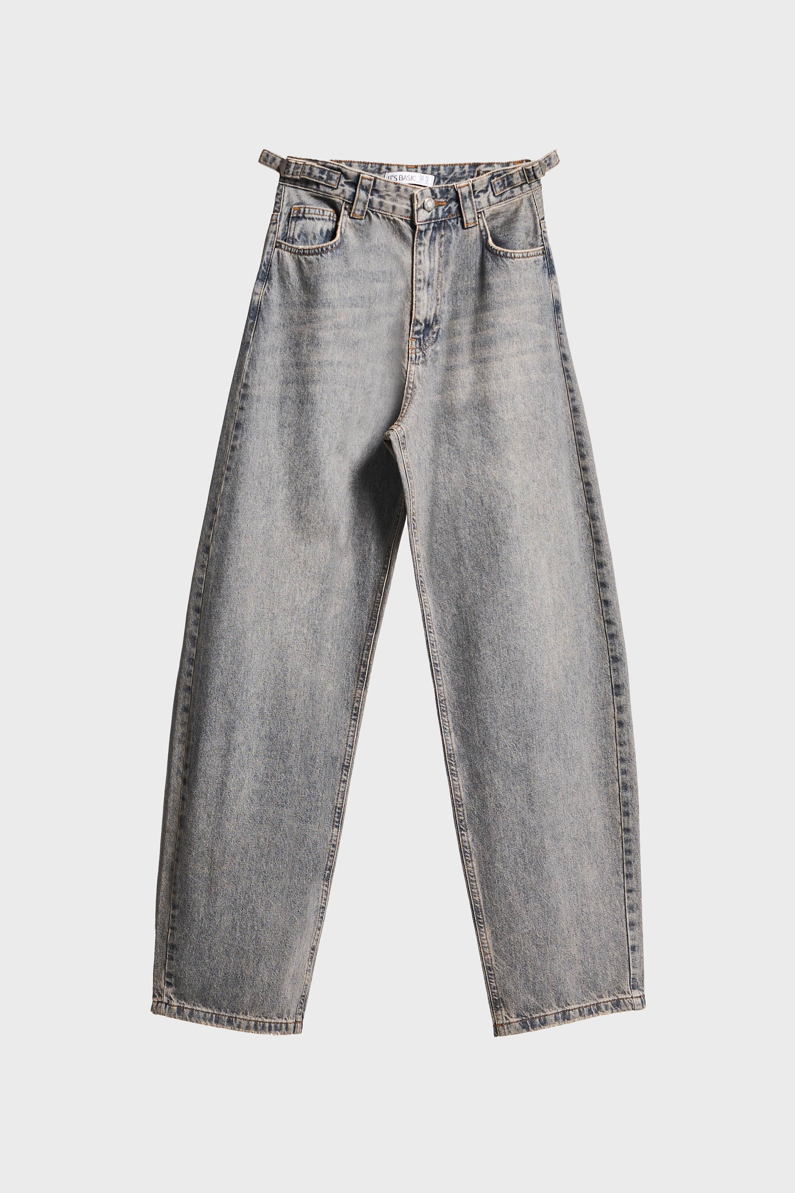 Kadın T.Kot Rengi Lotus 2w5-134 Baggy Fit İç Boy 83cm %100 Koton Denim Jean