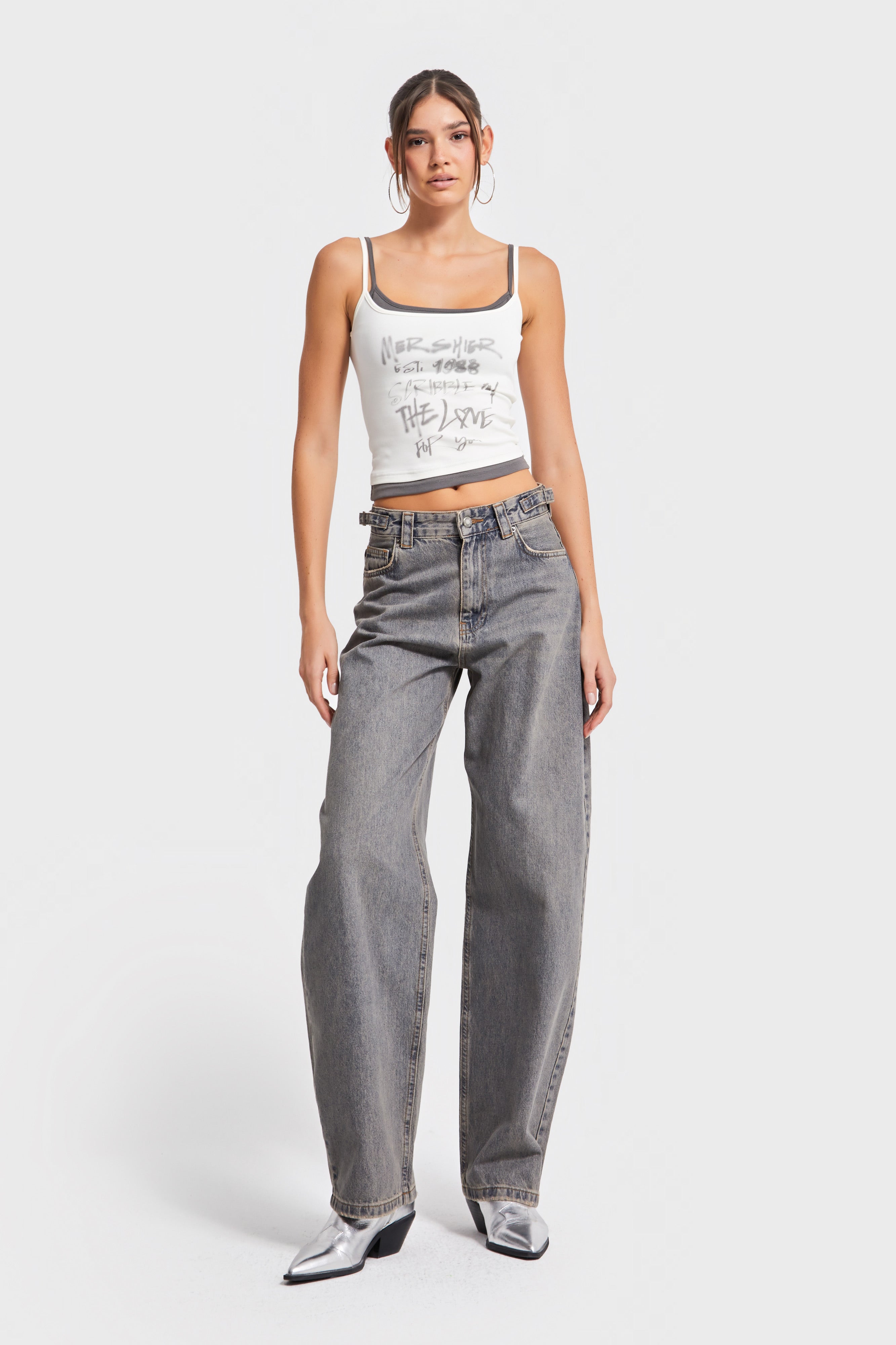 Kadın T.Kot Rengi Lotus 2w5-134 Baggy Fit İç Boy 83cm %100 Koton Denim Jean