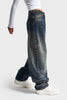 Kadın T.Kot Rengi Lotus Baggy Fit Kemer Detaylı Denim Jean