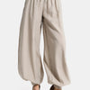 Women Stone Color s5-106 Baggy Fit Viscose Fabric Comfortable Fit Walking Trousers