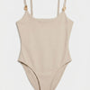 Women's Stone s6-106 Snap-Fastener Bodysuit with Straps and Accessory Details