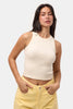 Kadın Taş s6-57 Sıfır Kol Esnek Kumaş Crop Top