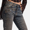 Women's Tint 4w6-9 Flare Fit Comfort Fabric Design Denim Jeans