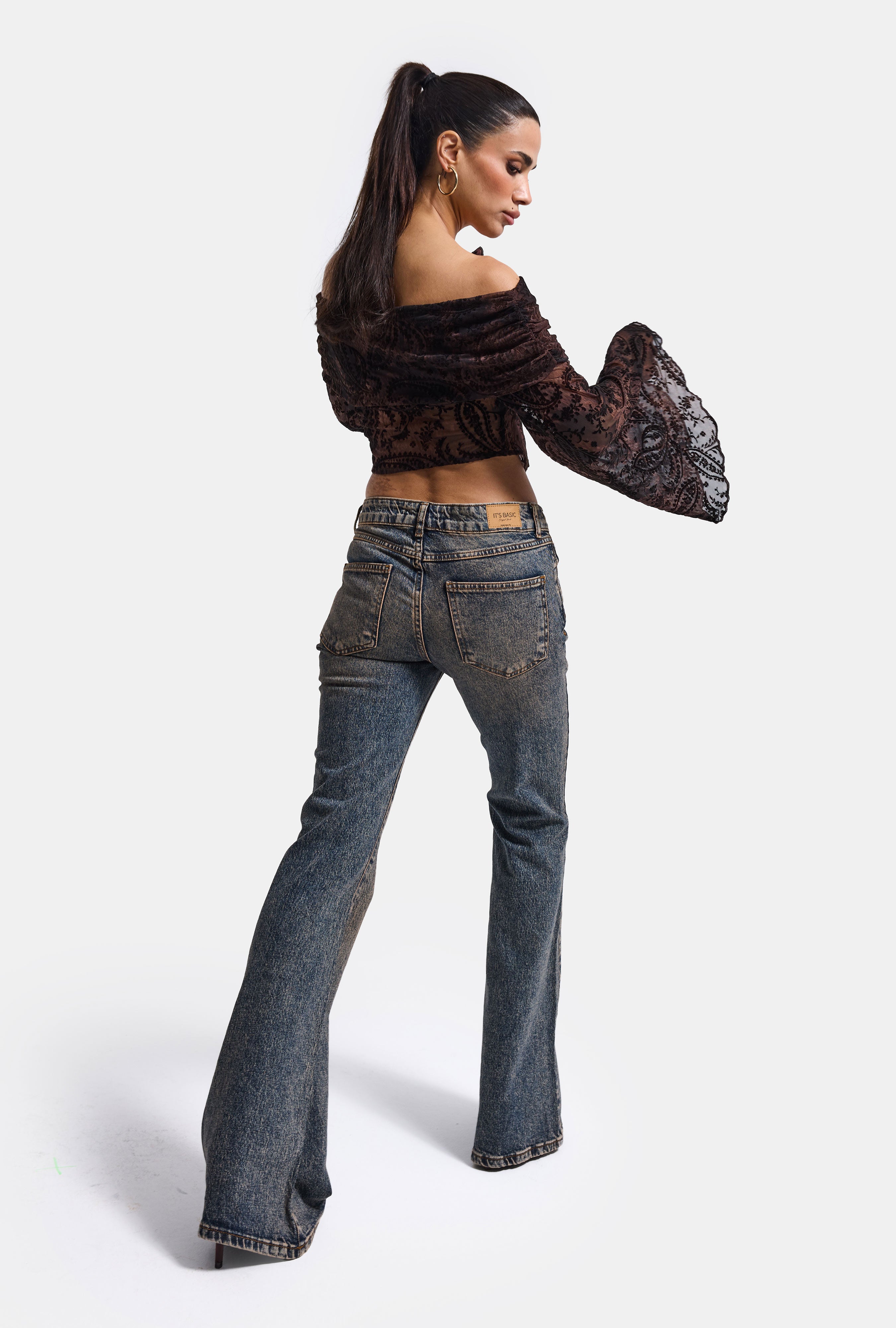 Kadın Tint 4w6-9 Flare Fit Komfort Kumaş Tasarım Denim Jean