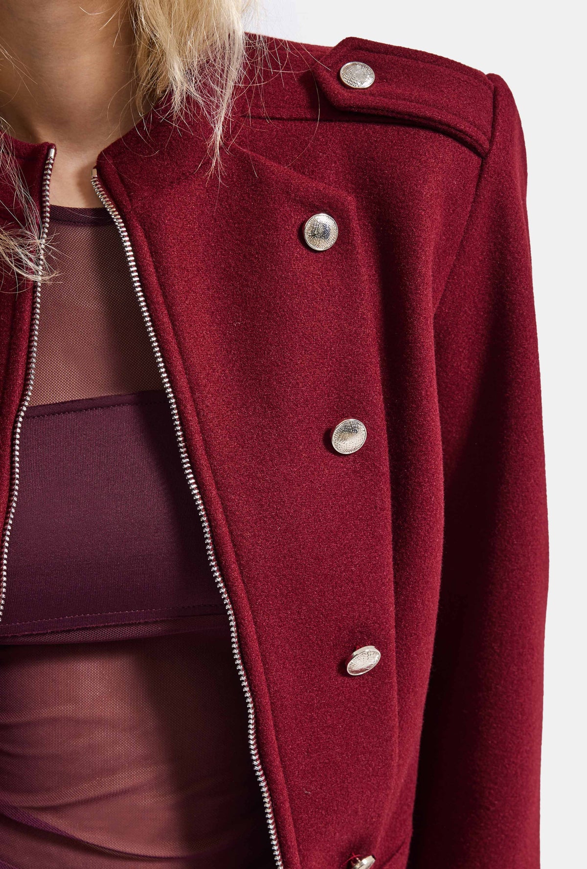 Kadın w6-52 Regular Fit Napolyon Tasarım Ceket