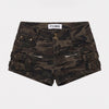 Women's Camouflage Super Mini Custom Designed Denim Shorts
