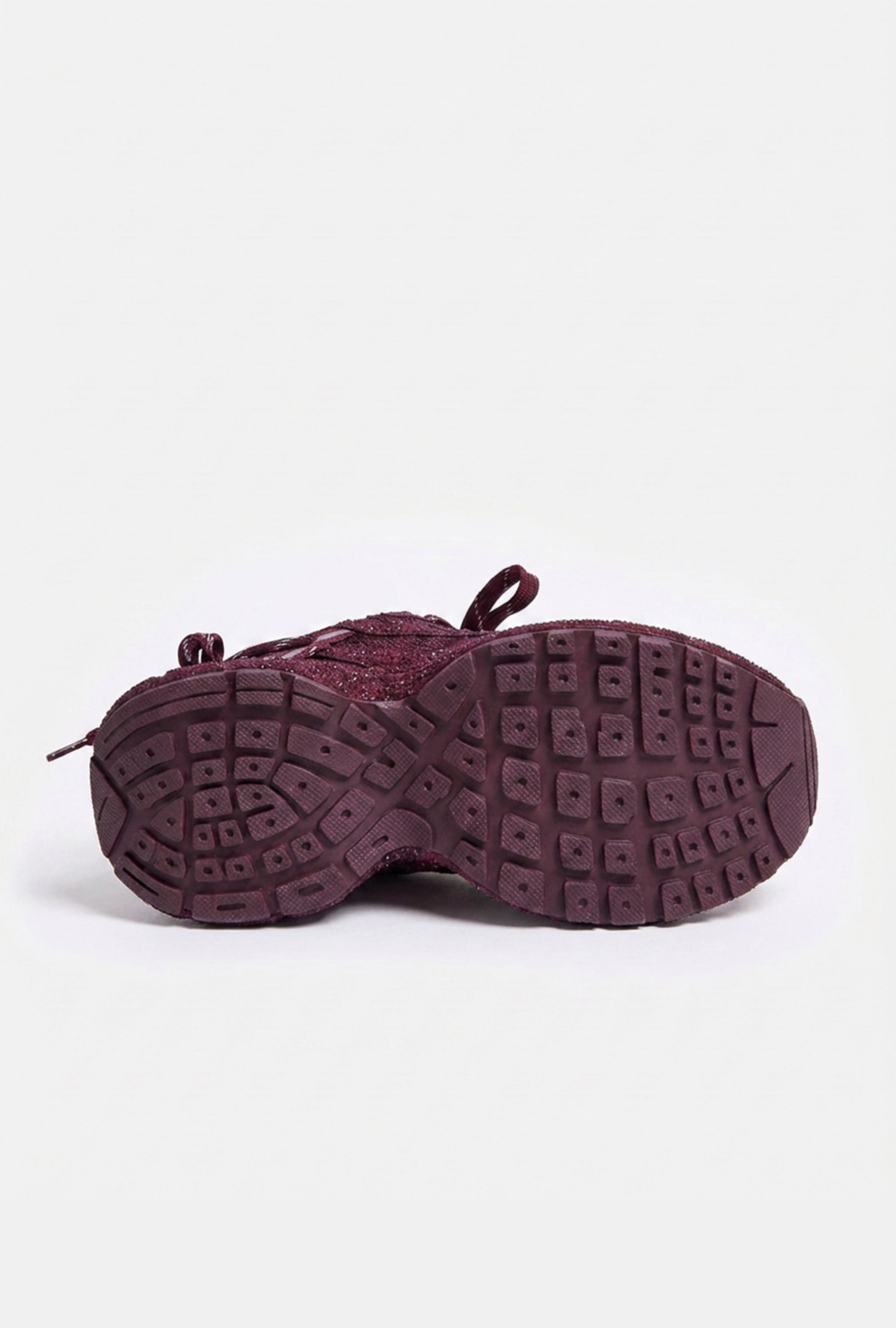Kadın Bordo T11 İthal Işıltılı Taş Kaplama Özel Tasarım Sneaker Ayakkabı