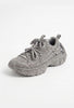 Kadın Silver T11 İthal Işıltılı Taş Kaplama Özel Tasarım Sneaker Ayakkabı