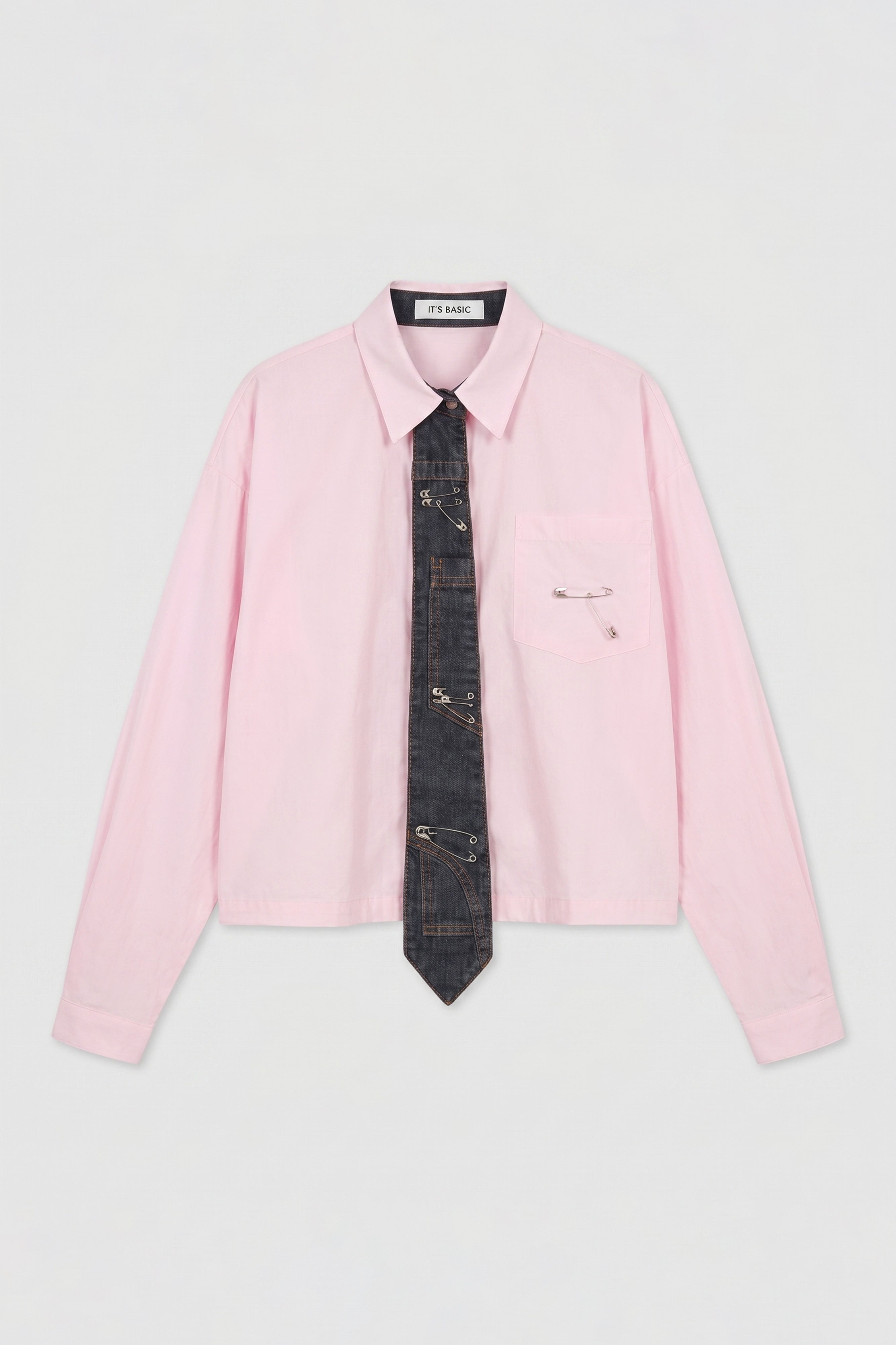 Women's Pink Oversize Custom Design Shirt