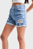 Yırtık Model Yüksek Bel Kot Rengi Jean